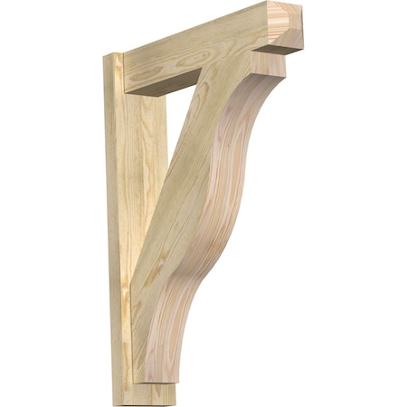 Funston Rough Sawn Craftsman Outlooker, Douglas Fir, 6W X 26D X 34H